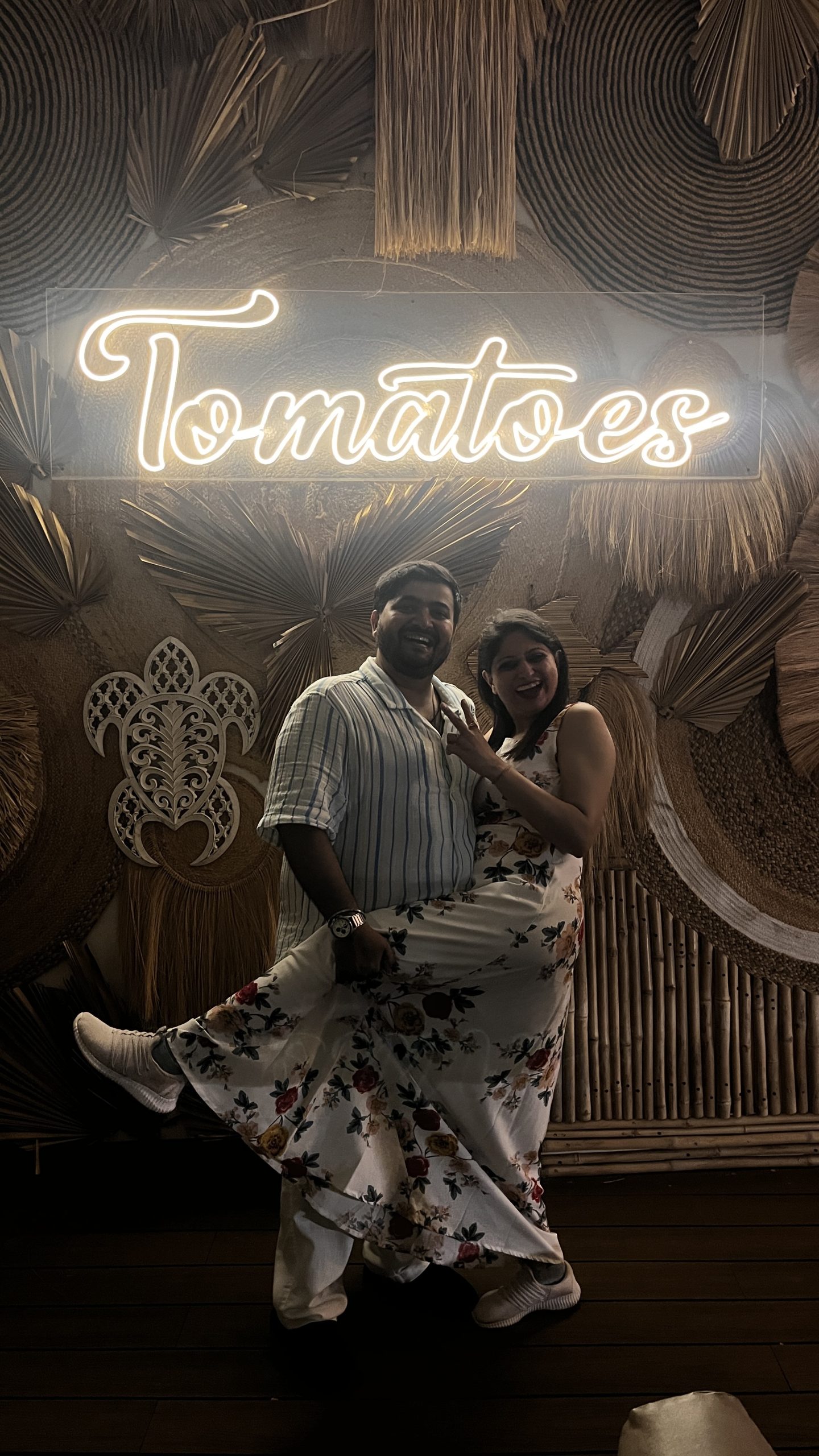 Mithyll Dave with his wife Neha