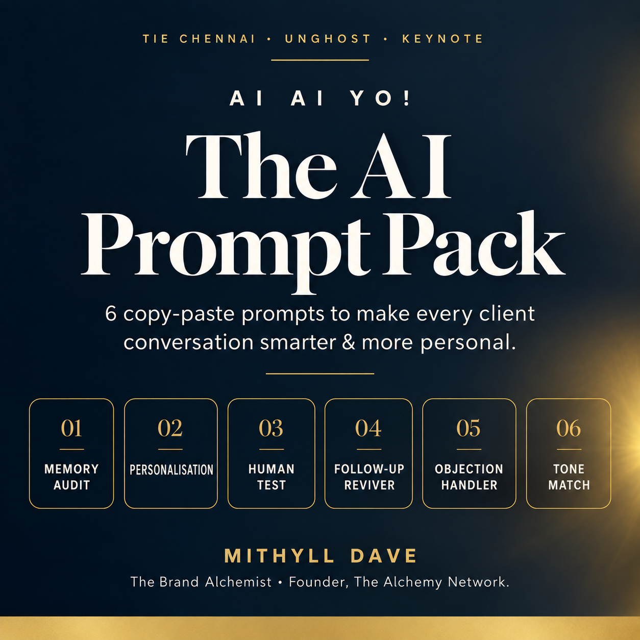 The AI Prompt Pack — 6 Prompts to Make Every Client Conversation Smarter & More Personal