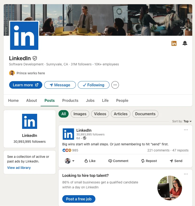 LinkedIn Updates and Changes
